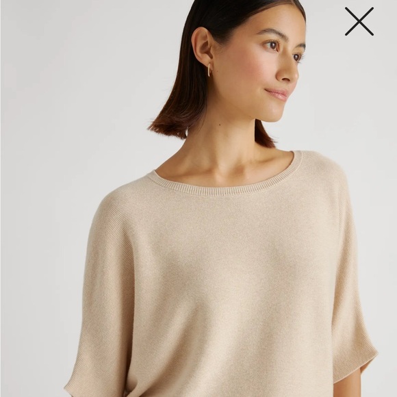 Quince NWOT Cotton Cashmere Link-Stitch Dolman Sweater - Picture 2 of 6